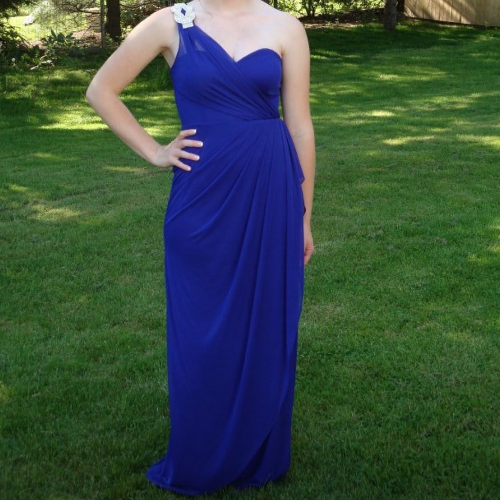 Royal blue prom dress